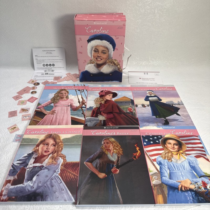 American Girl Caroline 1812 Box Set Board Game Incomplete By Kathleen Ernst