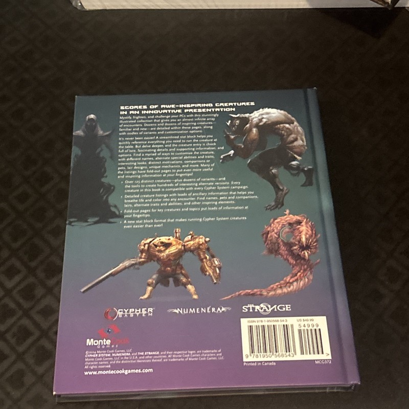 Cypher System 2E Roleplaying Game RPG Bestiary Monte Cooke Games MKG372 gallery