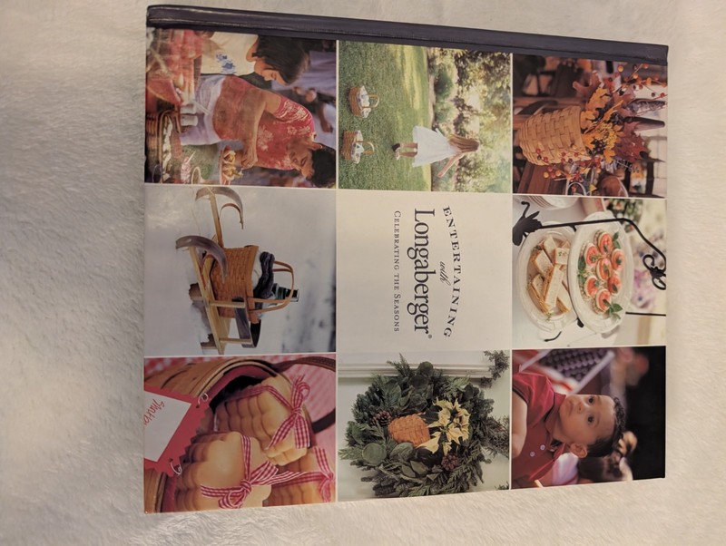 ENTERTAINING WITH LONGABERGER CELEBRATING THE SEASONS Hardback Book