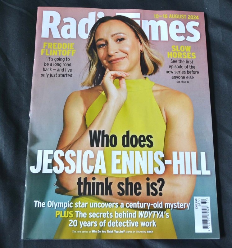 Radio Times UK Magazine 10/08/24 August 10th 2024 Jessica Ennis-Hill Slow Horses