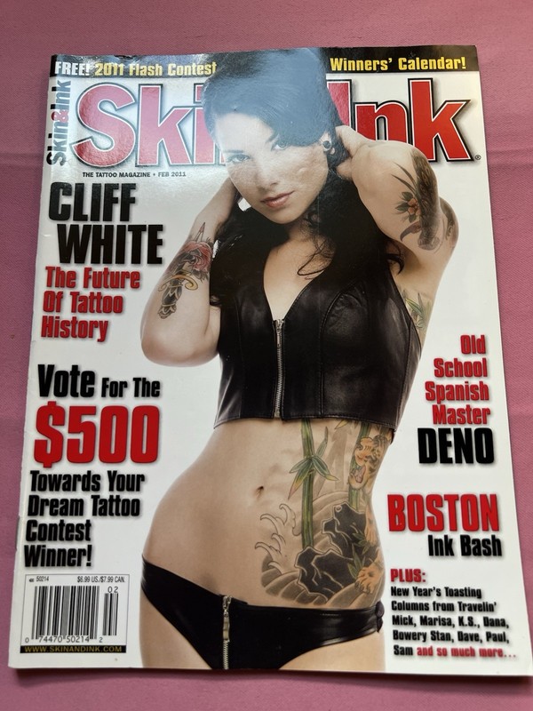 Skin & Ink Magazine – February 2011 – Cliff White – Steve Wimmer- Deno