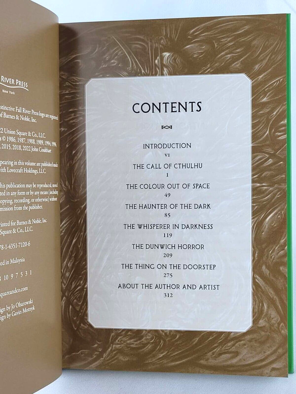 H.P. Lovecraft Tales of Horror: CALL OF CTHULHU Deluxe Illustrated Hardcover NEW gallery