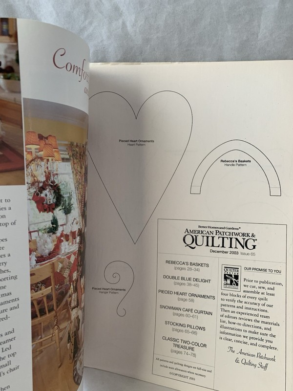 American Patchwork & Quilting Arts Magazine December 2003/No. 65 R18-3 gallery