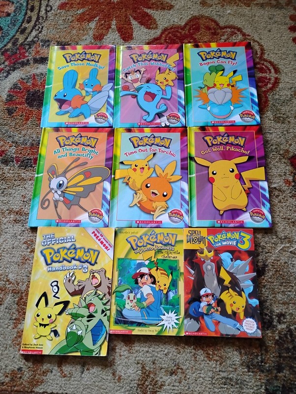 Pokemon Official Expert’s Club Scholastic Hardcover Books Lot+ more Pikachu