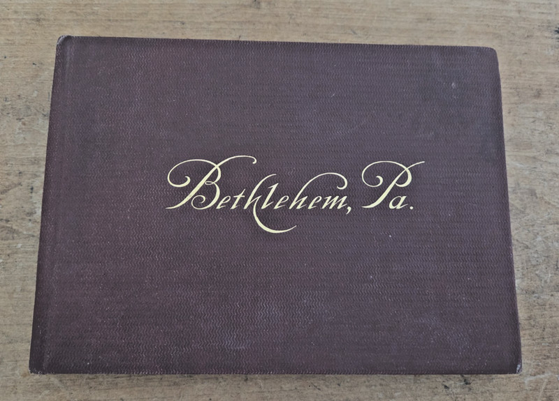 Antique Vintage 1894 Bethlehem, PA Photo Gravures Hardbound Book