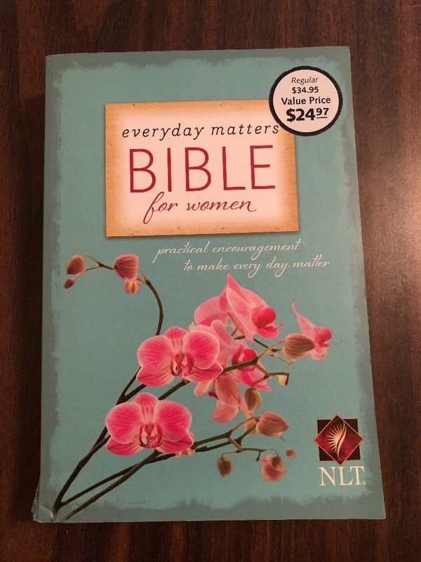 NLT Everyday Matters Devotional Bible for Women – Paperback – $34.99 Retail
