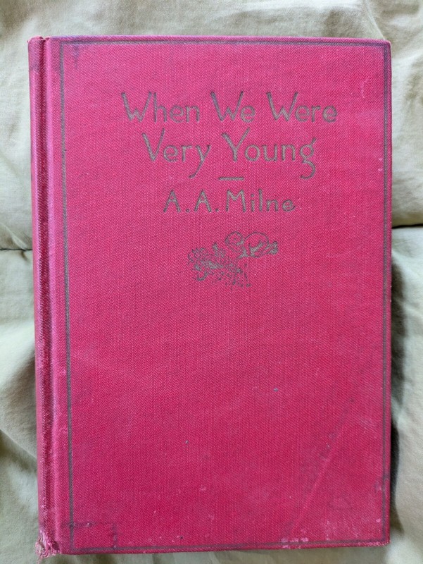 WHEN WE WERE VERY YOUNG – AA Milne 1925 Dutton 66th Printing, First Edition 1924