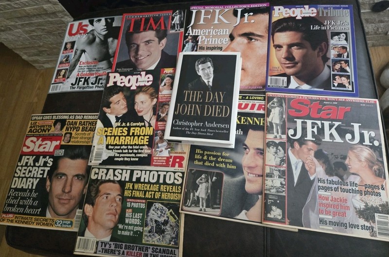 John F Kennedy Jr. Magazine Book Lot