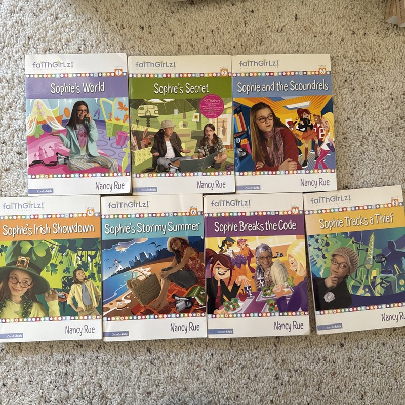 Faithgirlz: Sophie’s Zonderkidz Series Collection 1 2 3 4 6 7 8 Rue, Nancy Lot