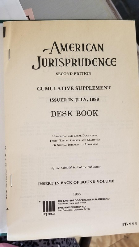 American Jurisprudence 2d Desk Book gallery