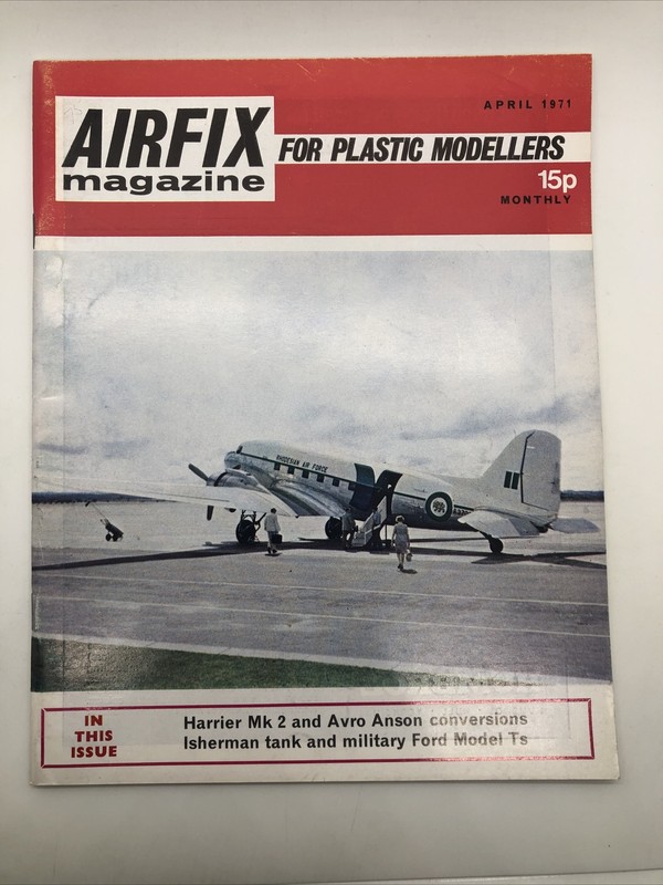 Airfix Magazine Plastic Modellers Apr 1971 Harrier Mk2 and Avro Anson C ID:71565