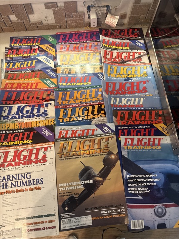 Flight Training Magazine Lot Of 27 Various Back Issues Mixed 1990’s Small Planes