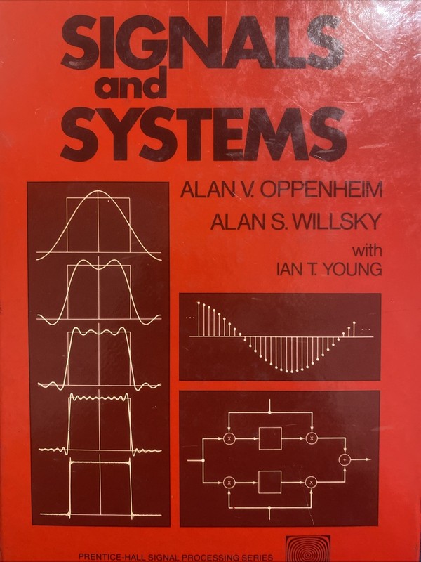 Signals and Systems 1983 Edition Hardcover Willsky & Oppenheim Textbook