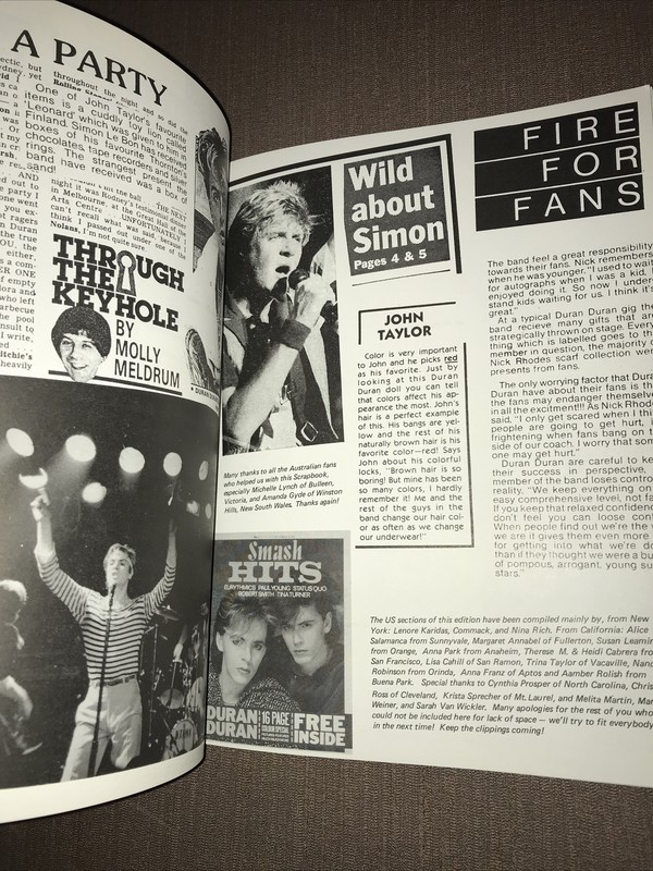 Vintage 80s Duran Duran Scrapbooks Volumes 2 & 3 Softcover Rare UK Editions gallery