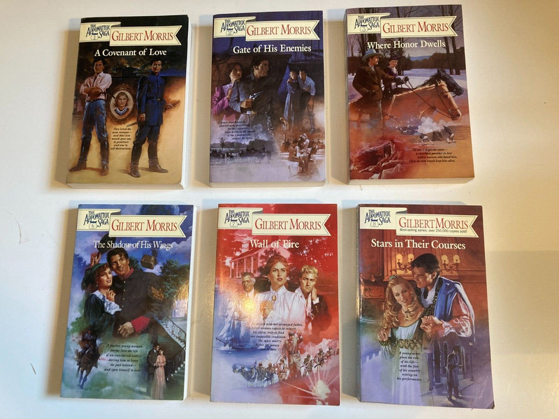 Lot GILBERT MORRIS Covenant Love APPOMATTOX SAGA 1-3 6-8 Wall Fire Lot of 6