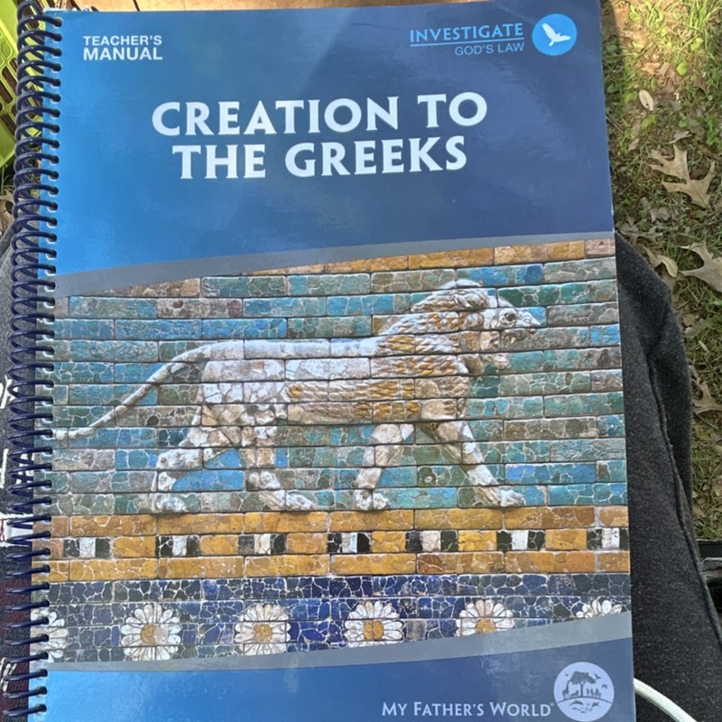 My Father’s World Creation to the Greeks Teacher’s Manual Spiral English