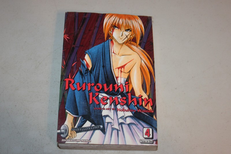 Rurouni Kenshin Book 4 Collections of Volumes 10-12, Three in One Manga Novel