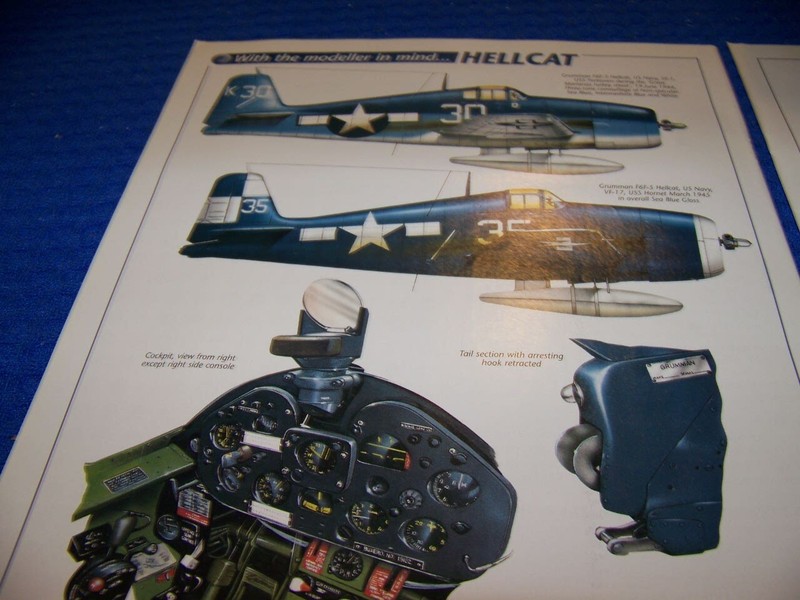 GRUMMAN F6F HELLCAT VARIANTS..3-PAGES OF COLOR PROFILES (834KK) gallery