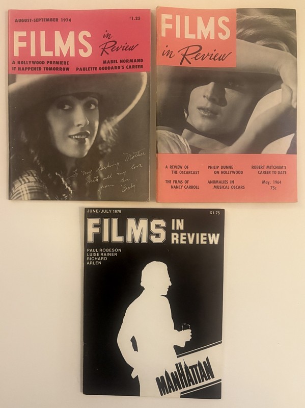 FILMS IN REVIEW Magazine (Lot of 15 issues) from 1962-1990 Movie/Film/Hollywood gallery