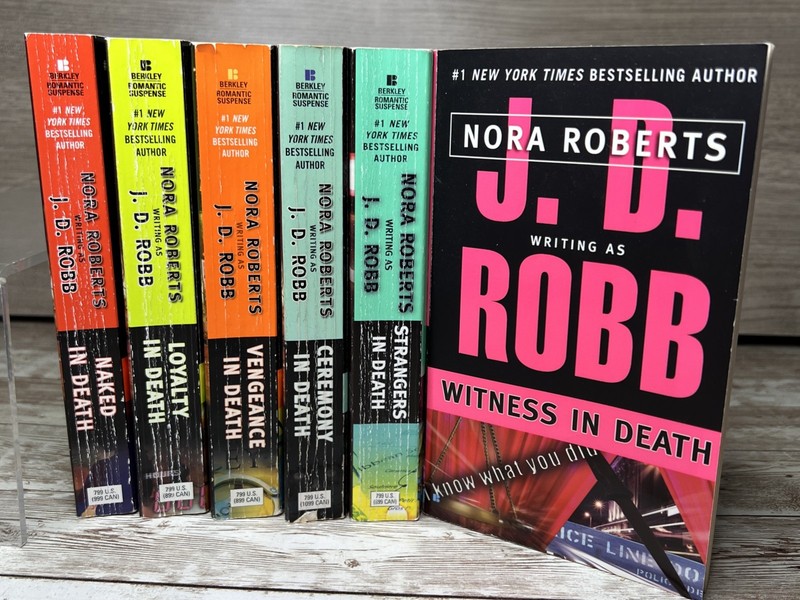 Lot of 6 In Death Series PB’s by J.D. Robb (Nora Roberts) #1, 5, 6, 9, 10, 26