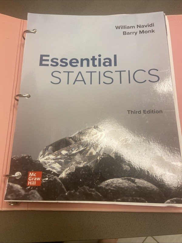 Loose Leaf for Essential Statistics – Loose Leaf, by Navidi William; Monk