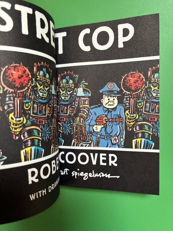 Street Cop Book Robert Coover Art Spiegelman 2020 Rare Isolarii Mini Book Eng gallery