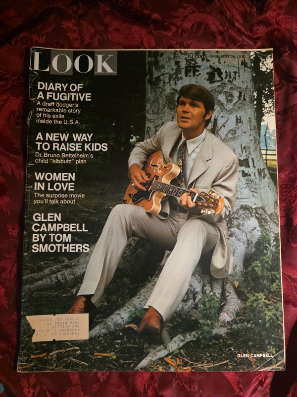 LOOK February 24 1970 GLEN CAMPBELL WOMEN LOVE BAN BRA