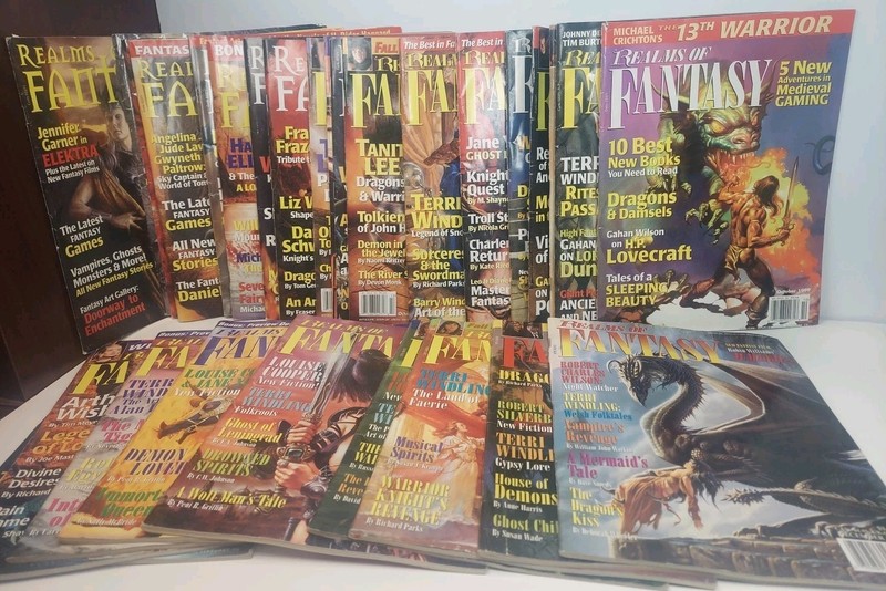 Realms of Fantasy Magazine Lot of 29 1995-2005 See Pictures For Issues Included