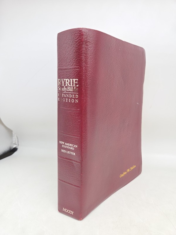 Ryrie Study Bible Expanded Edition NASB Moody 1995 Bonded Leather Thumb Indexed