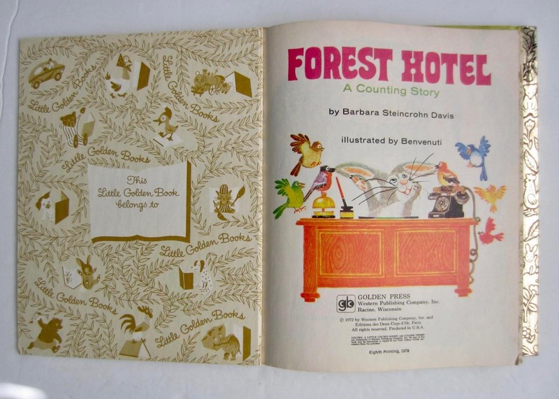 Little Golden Books Lot FOREST HOTEL ~ BABY's MOTHER GOOSE ~ Benvenuti 1970s gallery