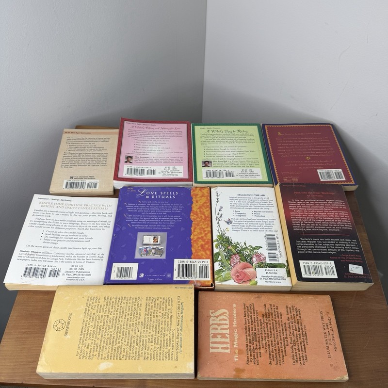 Occult Book Lot Of 50 Wiccan Witch Spell Rune Wizard Magic Voodoo Hard/Paper Mix gallery