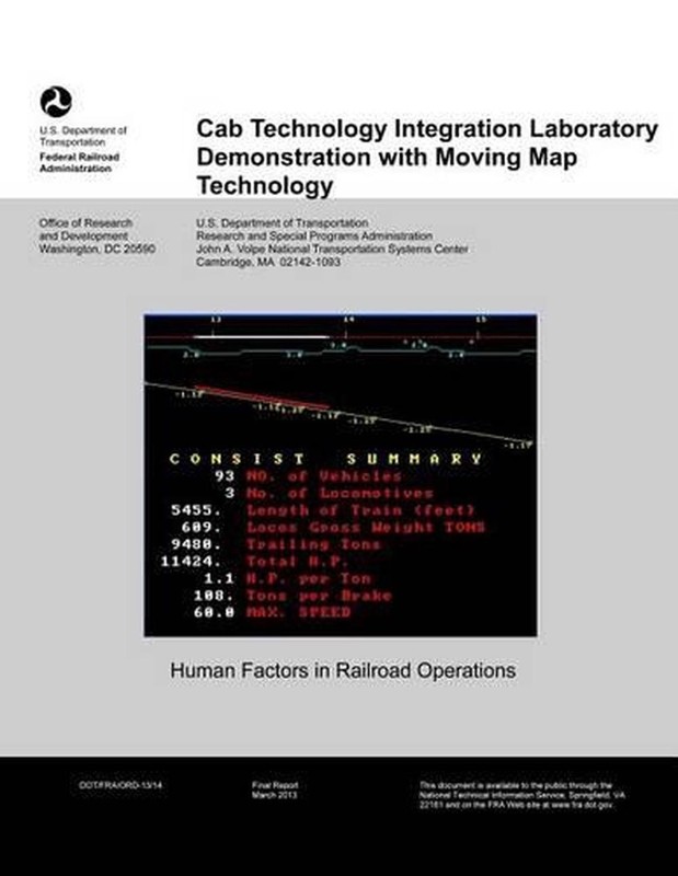 Cab Technology Integration Laboratory Demonstration with Moving Map Technology b