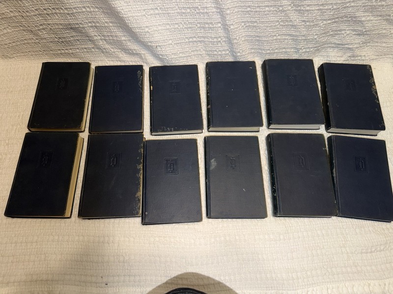 12 Antique Charles Dickens Books Thomas Nelson and Sons RARE!