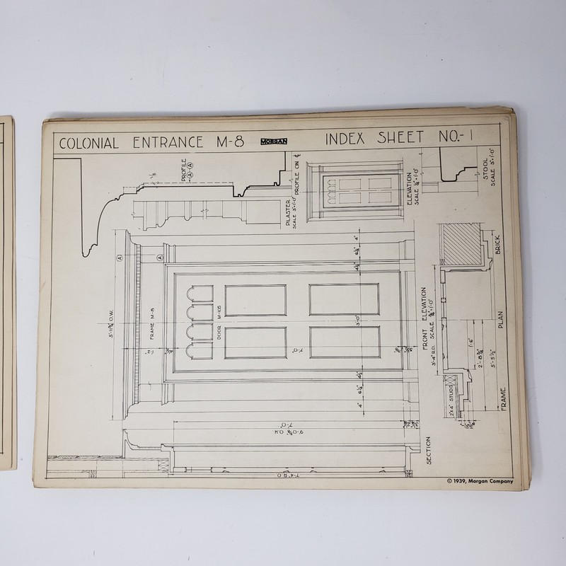Morgan Woodwork Details #16724 Jan 1939, Architecture Plans gallery