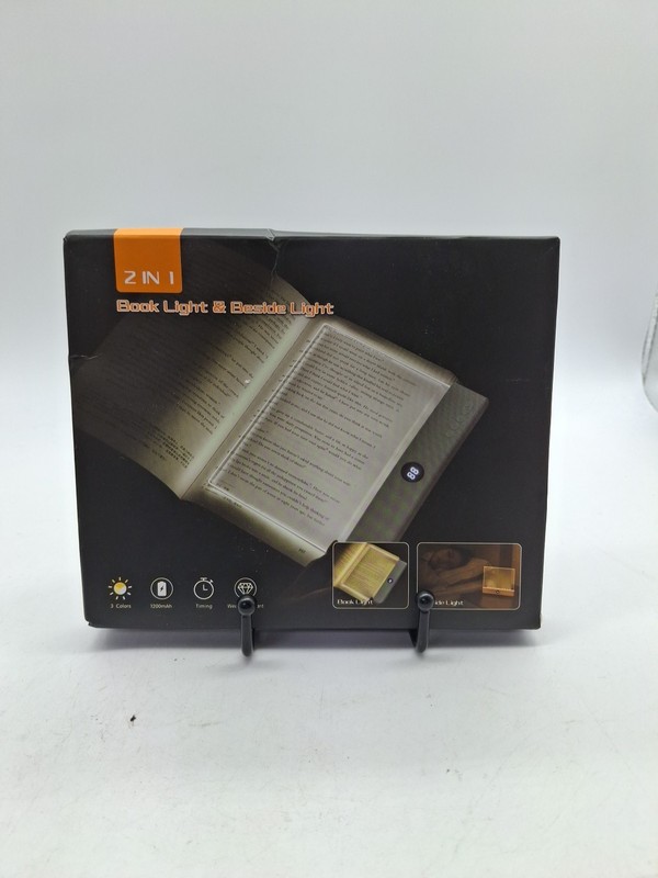 2 in 1 Book Light F17, USB Powered, 3 Colors, Timing, Wear Resistant