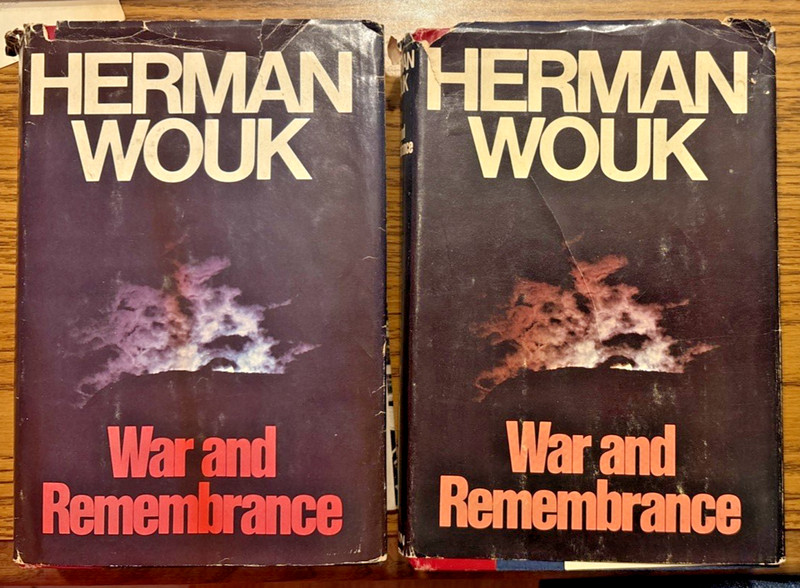 VTG HERMAN WOUK HC WAR AND REMEMBRANCE VOLS ONE & TWO SET 1978 LITTLE BROWN & CO