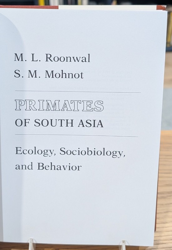 Primates of South Asia by M.L. Roonwal & S.M. Mohnot gallery