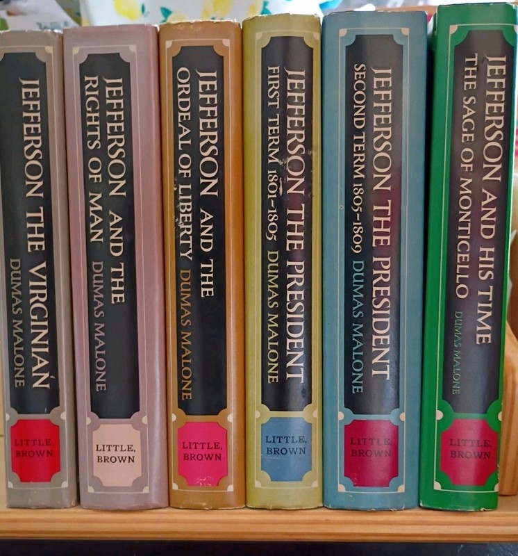 Thomas Jefferson Books Lot of 6 Dumas Malone Presidency History Biography HC DJ