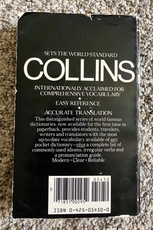 Collins German-English English-German, Collins, 1982 Paperback gallery