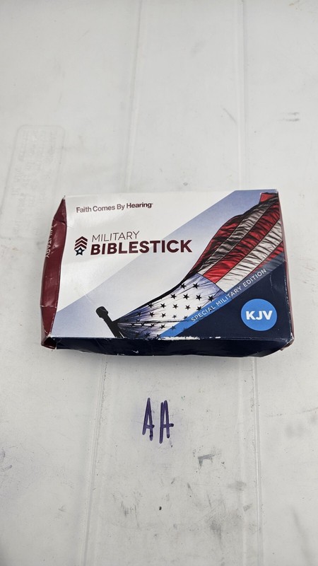 Military Bible Stick Special Military Ed. Portable MP3 Player & Ear Buds New