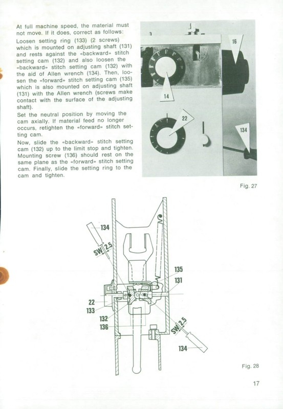 BERNINA Nova 900 Electronic Sewing Machine Service Manual SPIRAL FIXED, FRONT gallery