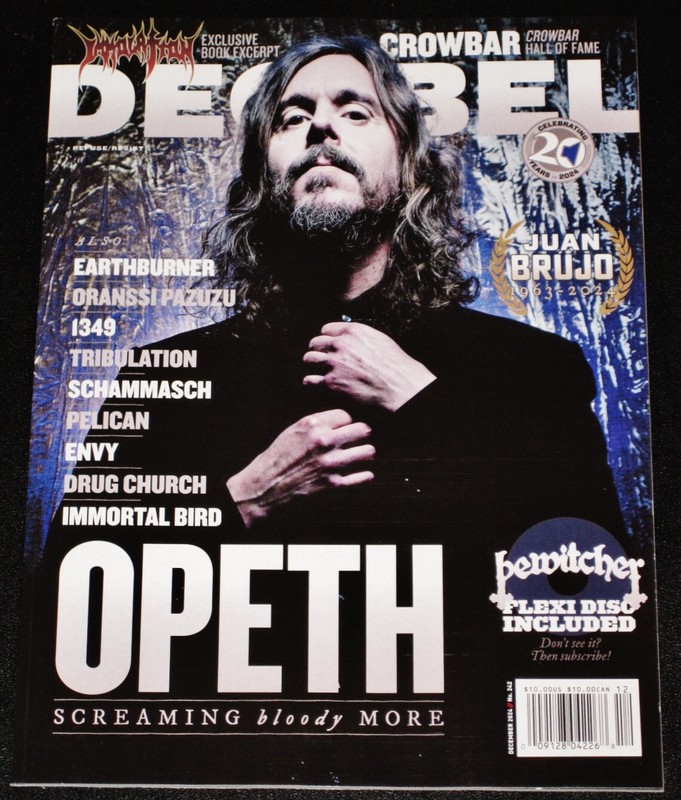 Decibel Magazine #242 December 2024 Opeth, Crowbar, Immolation, Bewitcher FLEXI