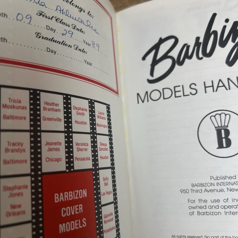 Vintage 1989 Barbizon Models Handbook Modeling School Fashion Beauty Guide 80s gallery