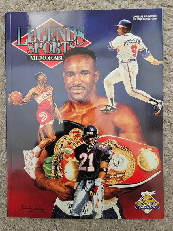 Legends Sports Memorabilia Magazine July 1992 13th NSCC Evander Holyfield, cards