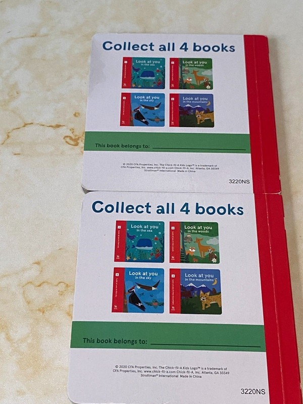 Look At You Set of 2 Kids Board Books 4 in By 4 in Chick Fil A Baby Toddler Book gallery