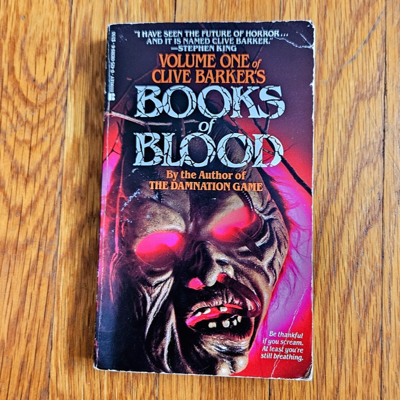 Clive Barker’s Books of Blood Volume One Paperback Horror Vintage 1984