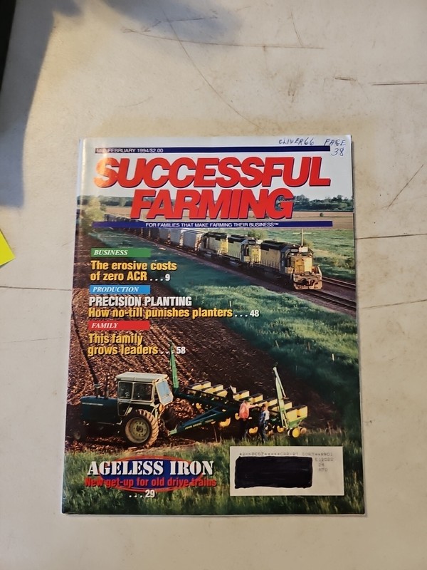 Successful Farming Magazine, Mid-February 1994. Agriculture