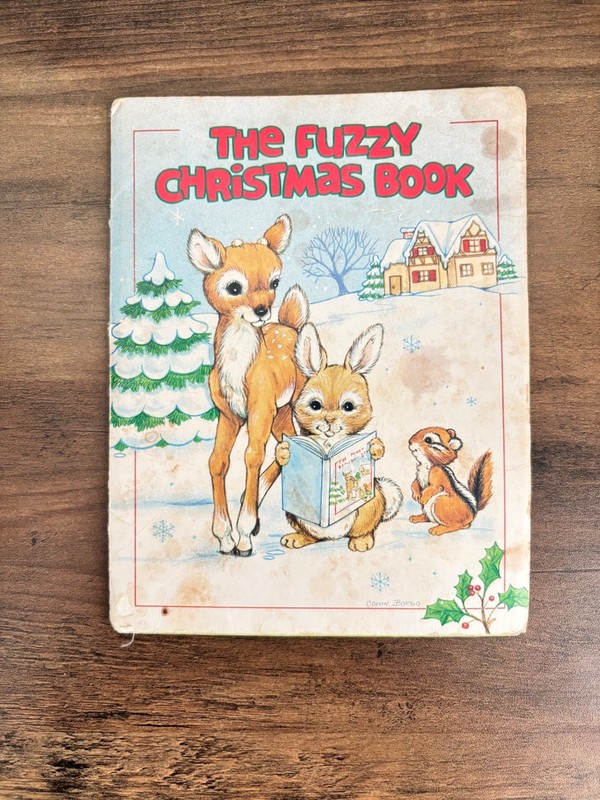 The Fuzzy Christmas Book by Nan Roloff and Deborah Colvin-Borgo Vintage Book