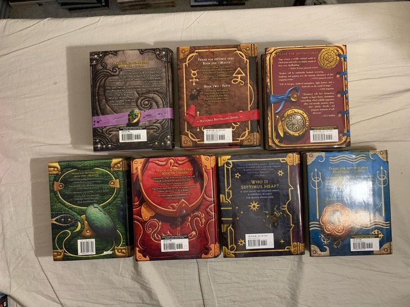 Lot 7 Septimus Heap Series Angie Sage 1-7 Magyk Hardcover gallery
