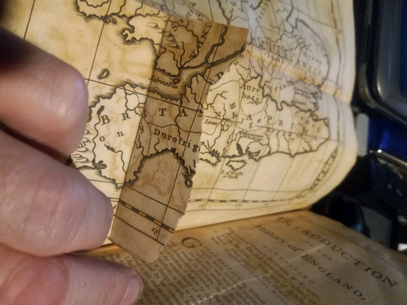 1757 HISTORY OF ENGLAND BY DE THOYRAS W/MAP & ILLUSTRATIONS! REBOUND! VOL 1 ONLY gallery